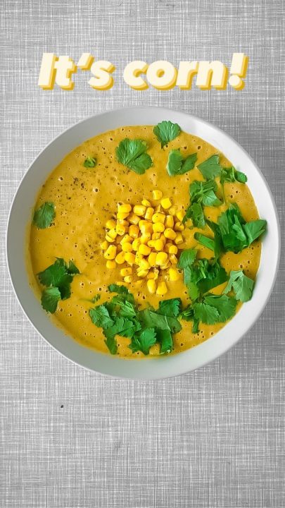 💚 It’s corn! 🌽
And so much more!

“Maafe” - African sweet potato stew  by @katha_esskultur (recipe in  her book“Immer schon vegan” and on my Insta page)
Cold sesame noodles by @veganbunnychef 
Corn chowder by @elavegan 
Khichari with coconut yogurt (on my Insta page and blog) 
Scallion oil noodles by @veganbunnychef 
Pasta fagioli (recipe is planned for my blog)
Honeydew melon seeds milk by @sibels.recipe
Falafel (on my Insta page and blog) 
One-pot spaghetti (on my Insta page) with fried zucchini and eggplant
Bean sprouts by @littlericenoodle 
Spaghetti with basil pesto by (on my Insta page)
Semmelknödel (dumplings) with lentils Austrian style (dumplings on my Insta page)
“Gemüse a la creme” (on my Insta page) 
Beluga lentils curry (on my Insta page) 
Panang curry (recipe is planned for my blog)
Spagetthi with a creamy broccoli sauce (recipe is planned for my blog)
Fasolakia (on my Insta page and blog)
Baked oats breakfast cake (recipe is planned for my blog - probably the next one)

Follow me for more vegan recipes and visit my blog plantbasedredhead.com (Link in Bio @plantbased.redhead.cooks). 🤗
💚 Heidi 🌱👩‍🦰