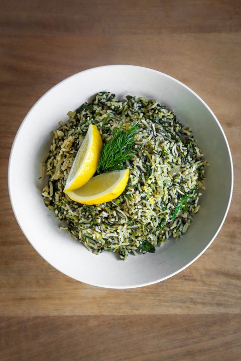 Spanakorizo - Vegan Greek Spinach Rice (Spinach with Rice Recipe from Greece)
