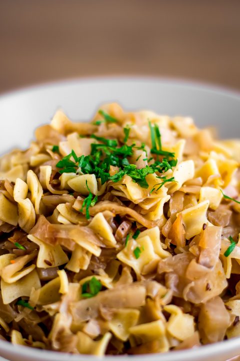 Original Viennese / Austrian Krautfleckerl Recipe, vegan Cabbage with Pasta (Noodles)